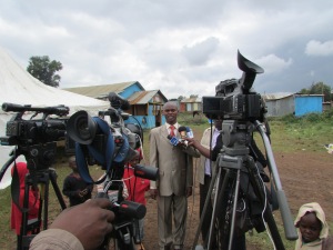 7. John Bigingi with media